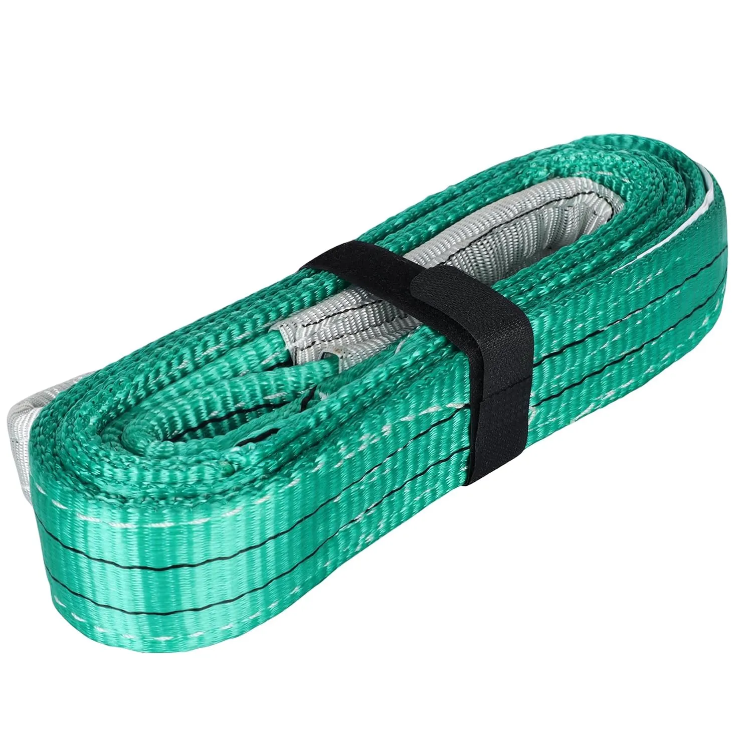 Lift Sling Straps,2" x 8' 2-Ply Heavy Duty Lift Slings,Polyester Lifting Sling Strap Not Nylon Tree Saver Recovery Strap Web Sling Rigging Moving Tow Hoist Gear Straps 6400lb 5100lb 12800lb