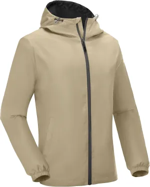 Little Donkey Andy Men’s Lightweight Breathable Windbreaker Golf Jacket UPF50  Windproof Outdoor Running Coat