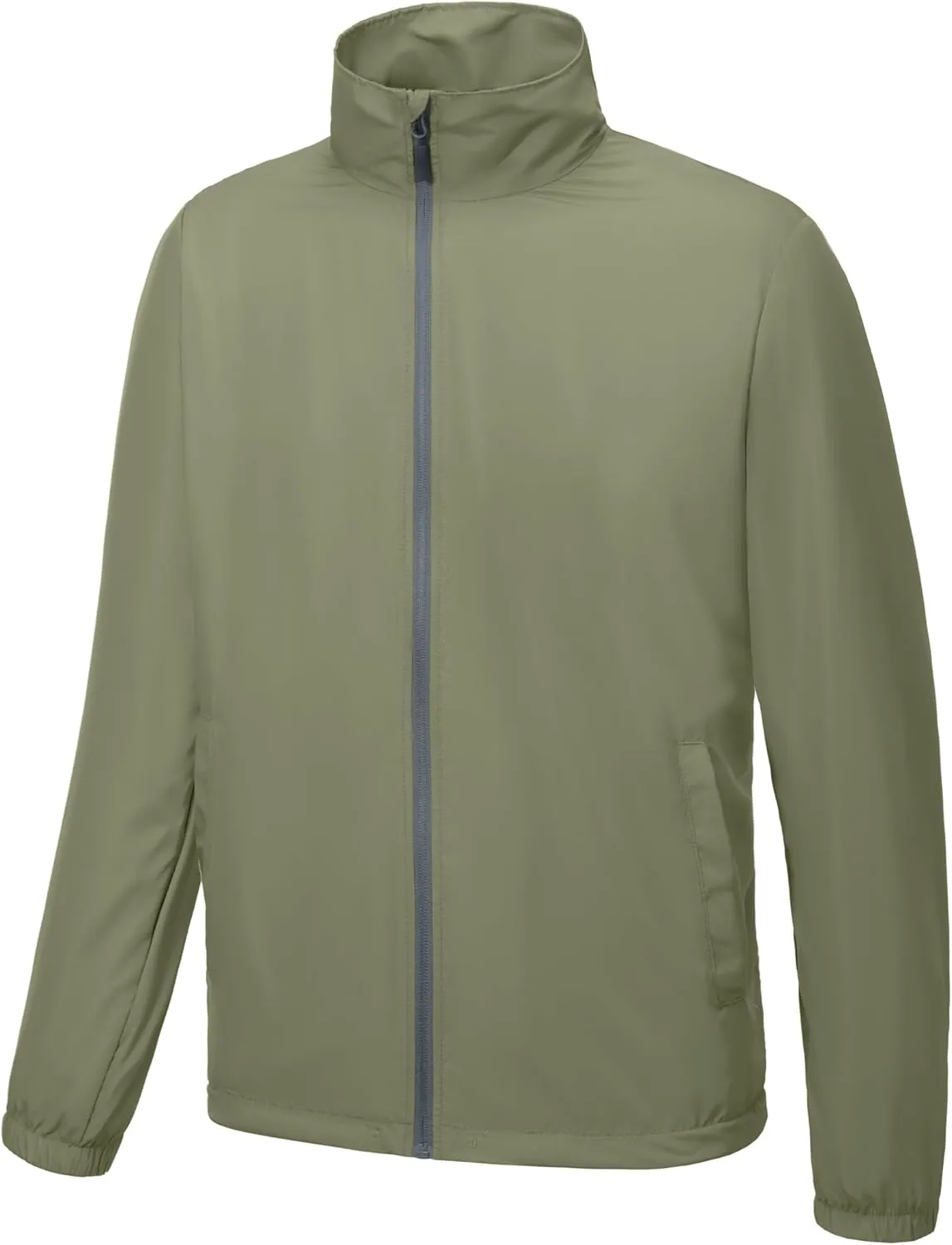 Little Donkey Andy Men’s Lightweight Breathable Windbreaker Golf Jacket UPF50  Windproof Outdoor Running Coat