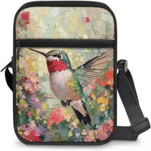 Little Messenger Bag Women's Lightweight Adjustable Strap Crossbody Purse with Zipper Pockets