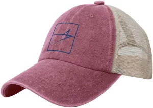 Lockheed Martin Adjustable Baseball Cap Sport Vintage Washed Mesh Baseball Cap