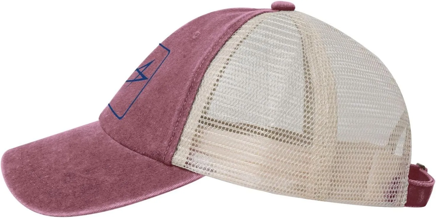 Lockheed Martin Adjustable Baseball Cap Sport Vintage Washed Mesh Baseball Cap