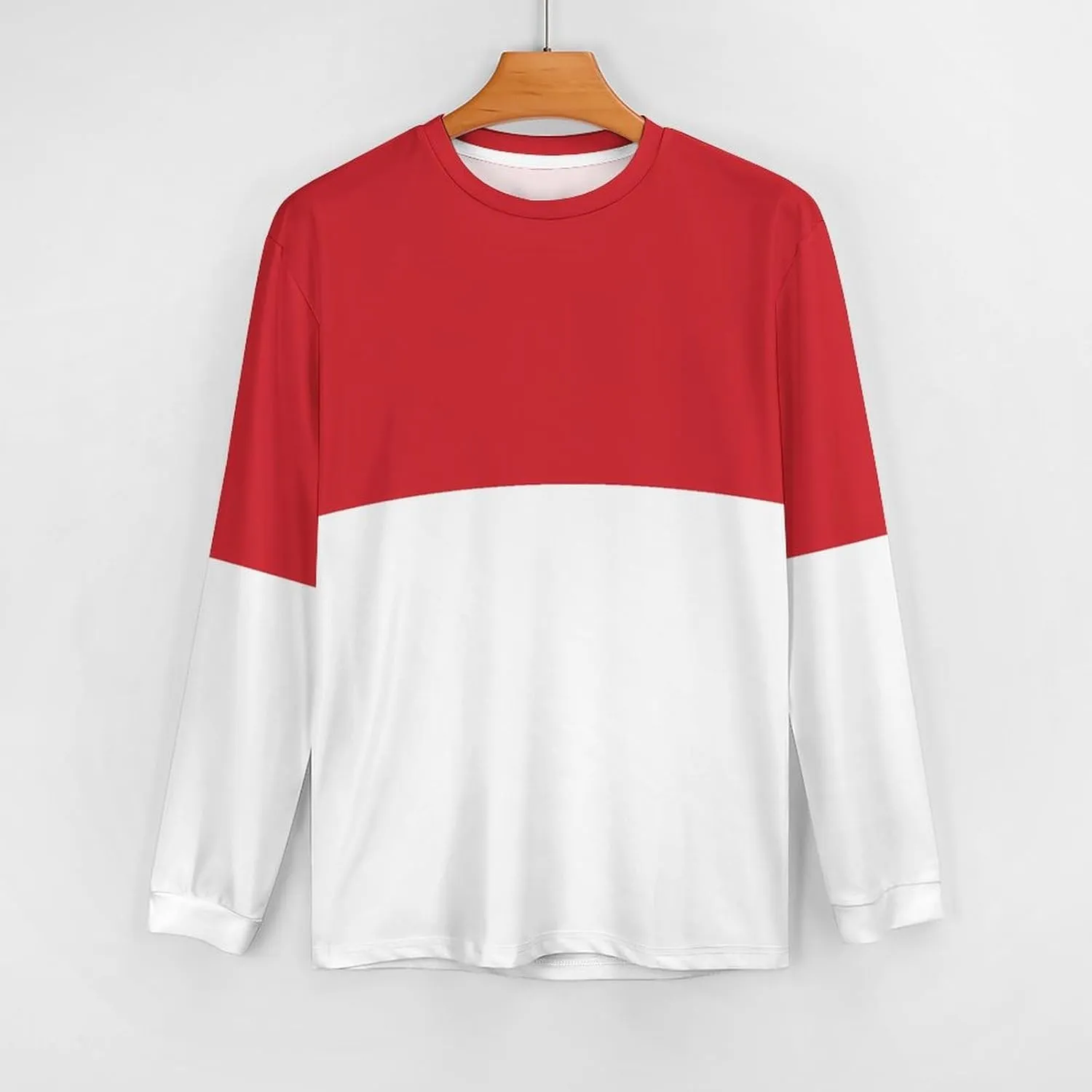Long Sleeve Cycling Jersey Breathable Crewneck Mountain Bike Pullover Shirts Jacket