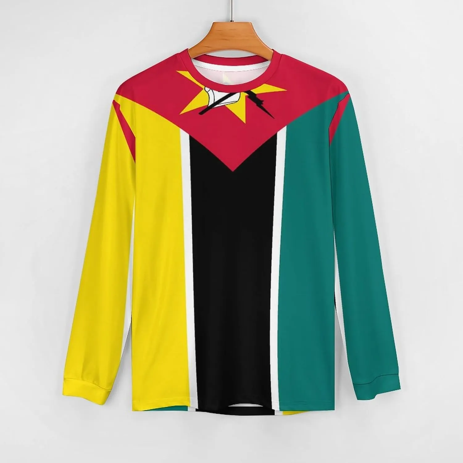Long Sleeve Cycling Jersey Breathable Crewneck Mountain Bike Pullover Shirts Jacket