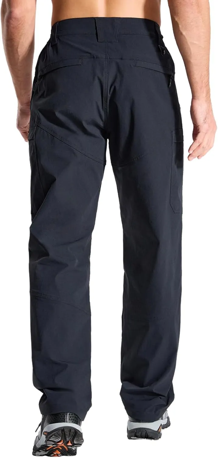 LOOGU Men's Water Resistant Breathable Cargo Pants for Fishing Hiking Outdoor with 7 Pockets