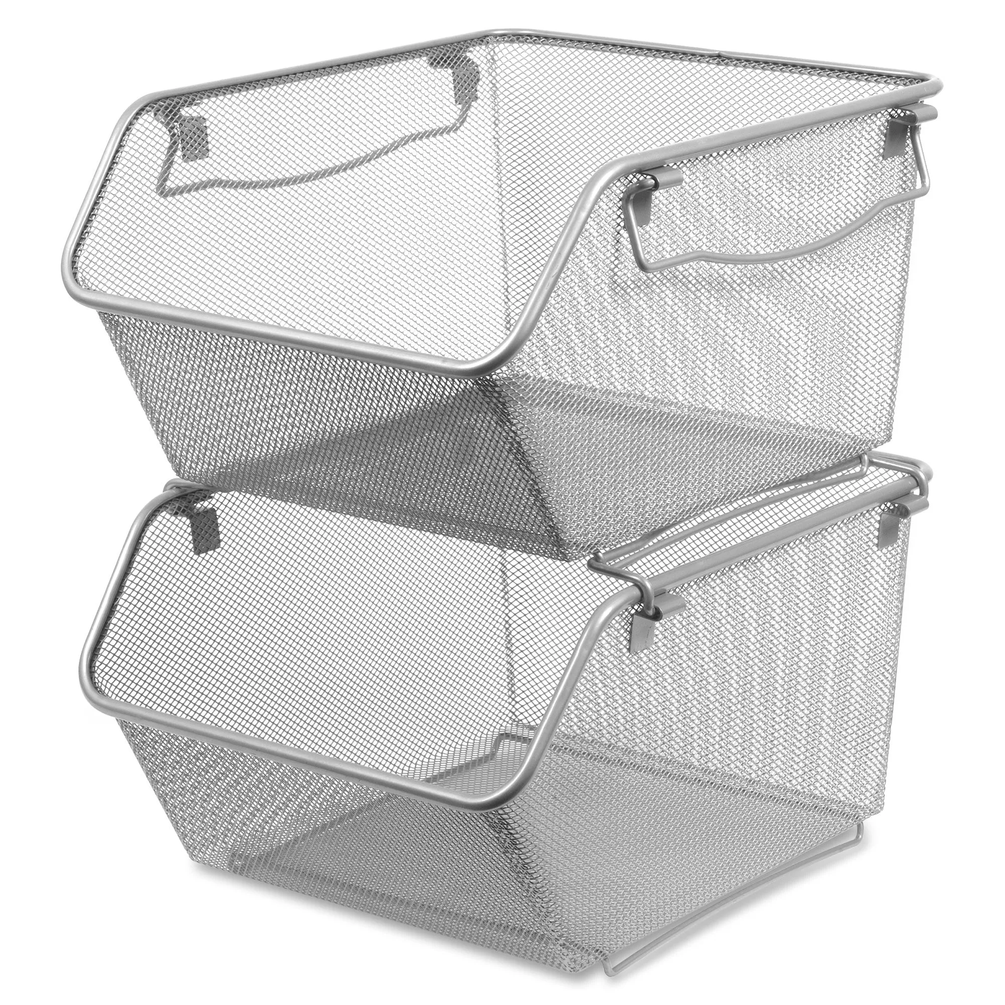 Lorell Mesh Stacking Storage Bin