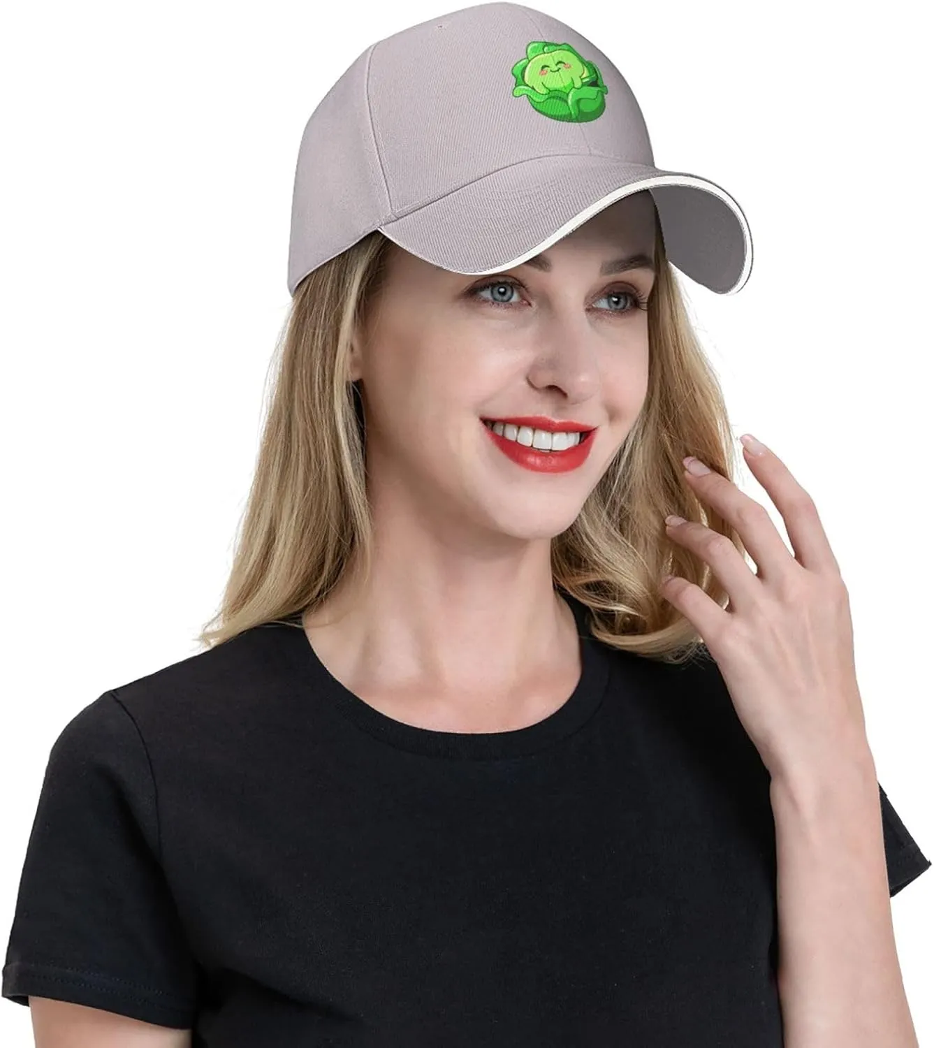 Lovely Cabbage Baseball Cap for Men Women Adjustable Funny Dad Hat