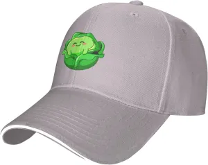 Lovely Cabbage Baseball Cap for Men Women Adjustable Funny Dad Hat