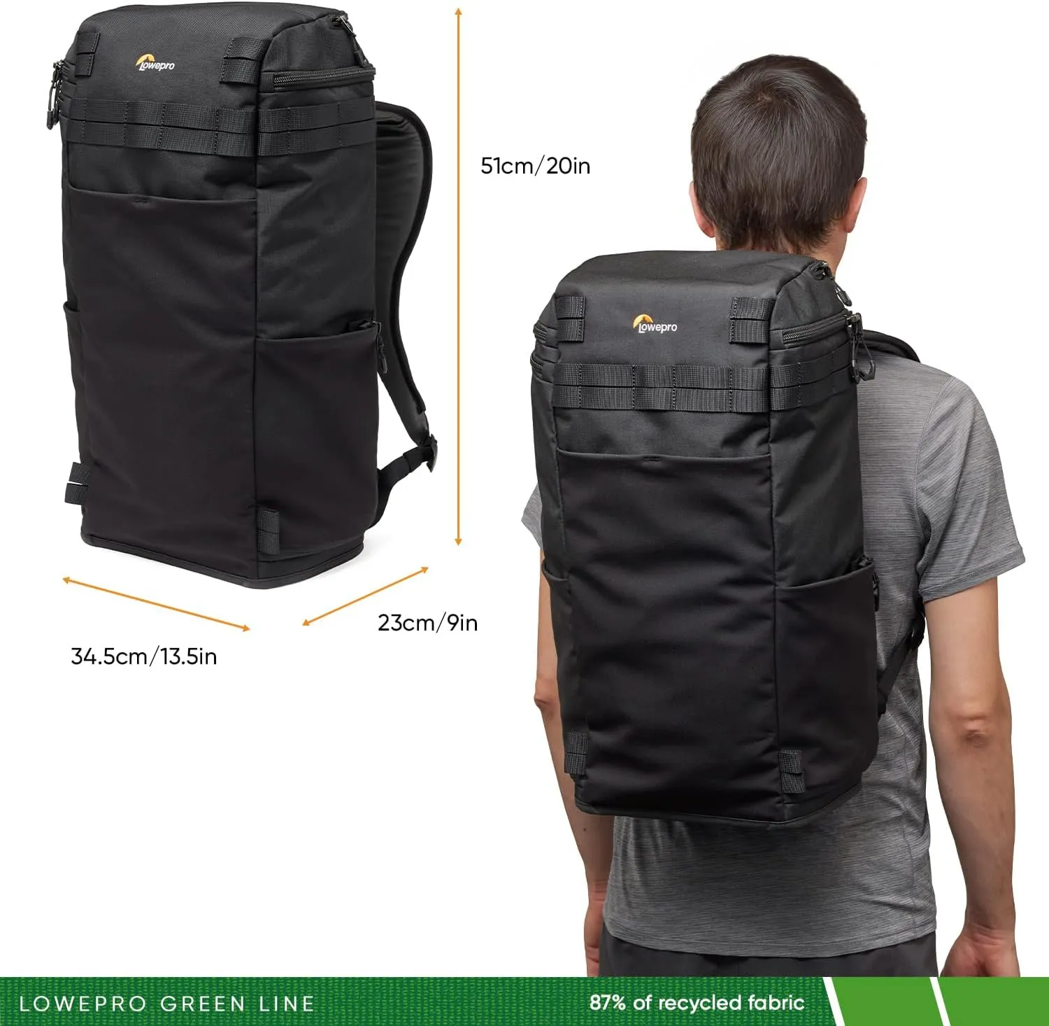 Lowepro BP 250 AW III, Black, Volume 30liters / 16" Laptop