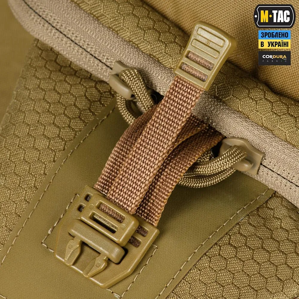 M-Tac Elite Cross Bag Slim - Tactical Crossbody Sling Backpack for Man with CCW Concealed Carry (Coyote, Slim)