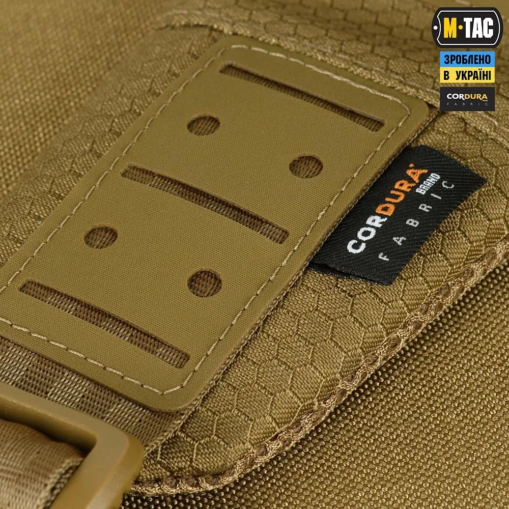 M-Tac Elite Cross Bag Slim - Tactical Crossbody Sling Backpack for Man with CCW Concealed Carry (Coyote, Slim)