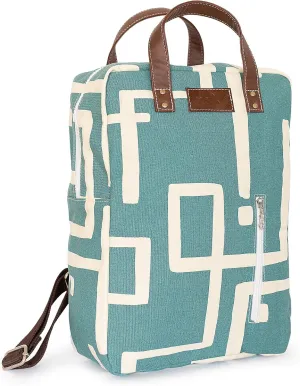 MAIKA Recycled Canvas Zippered Backpack, Malibu