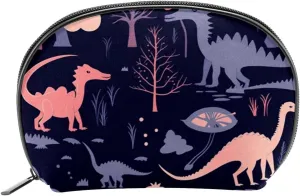 Makeup Bag Organizer,Cosmetic Bags for Women,Vintage Dinosaur Silhouette,Small Makeup Pouch