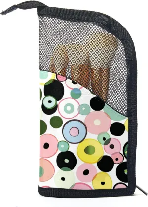 Makeup Bag Small,Makeup Travel Bag,Easter Doodle Ornamental Eggs,Makeup Organizer Bag