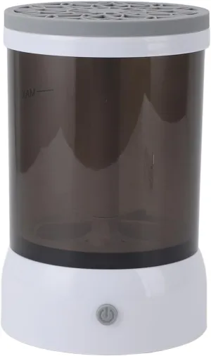 Makeup Brush Cleaner Machine USB Visible Quick Dry Automatic Portable Electric Cosmetic Supplies Cleaner for All Size Makeup Brushes (Grey)