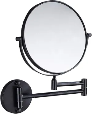 Makeup Vanity Mirror,Two-Sided Wall Mounted Beauty Mirror 3X Magnification Cosmetic Mirror 360°Swivel Extendable Bathroom Mirror,Silver