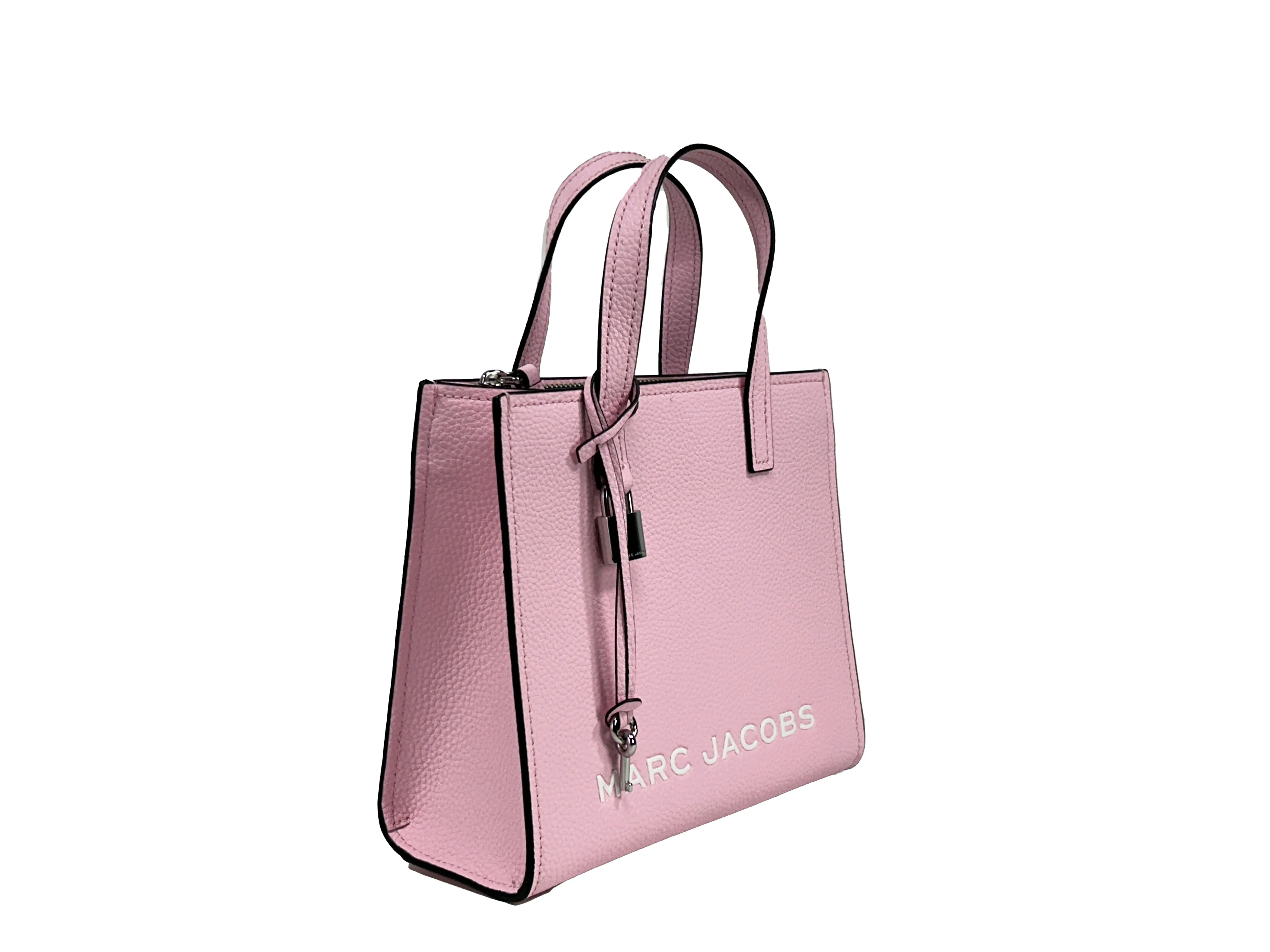 Marc Jacobs Mini Grind Pink Leather Crossbody Bag Purse