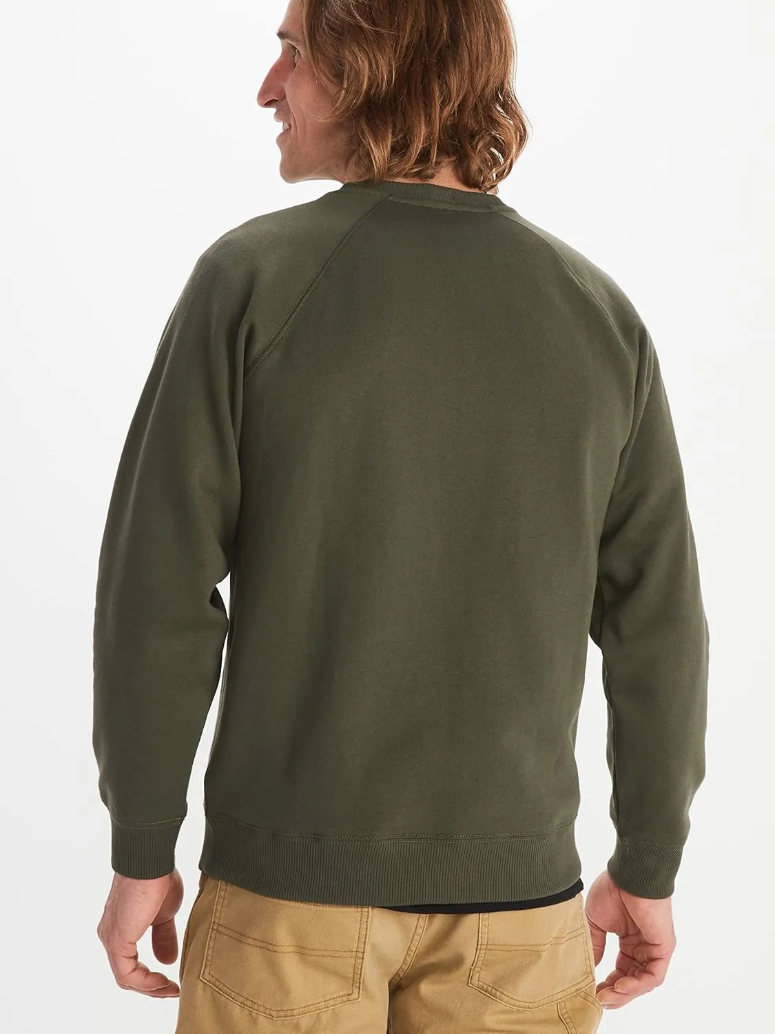 MARMOT Men's Montane Crew Sweatshirt - Screen Printed Graphic on Warm, Breathable, Eco-Friendly Cotton/Poly Blend