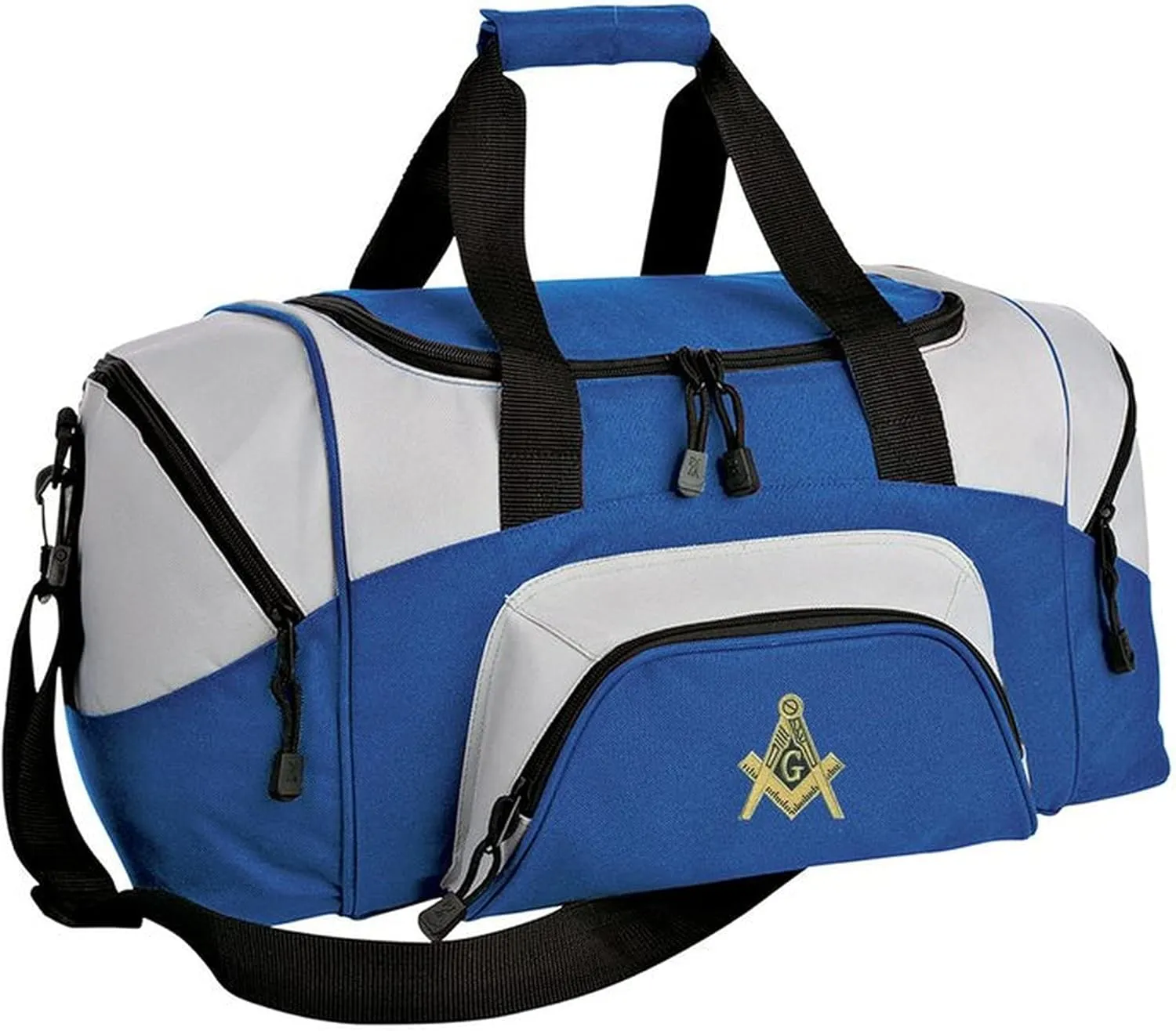 Mason/Freemasons Colorblock Duffel Bag Royal/Grey