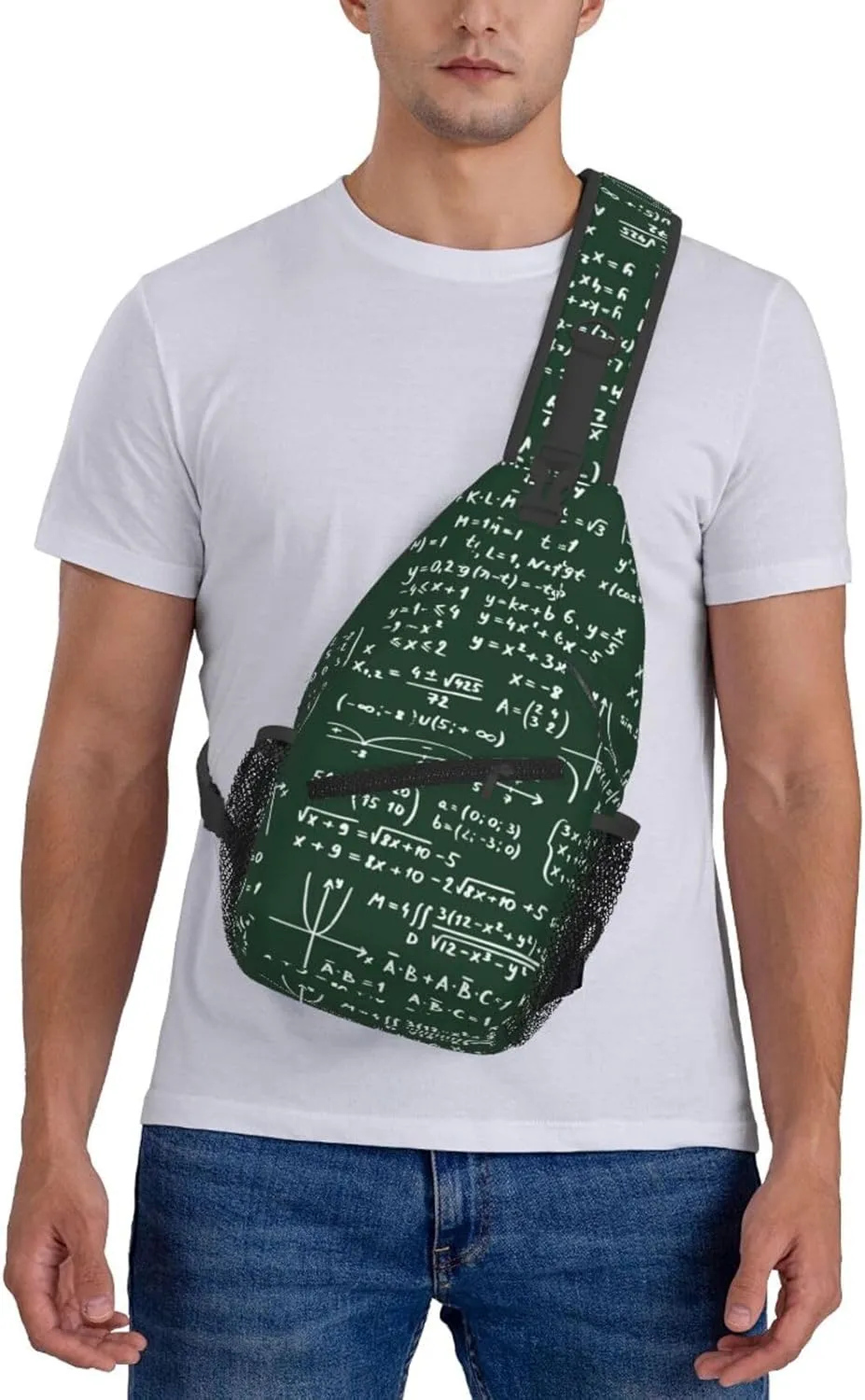 Math Crossbody Bag Funny Math Shoulder Bag Backpack Mathematics Sling Bag Mathematics Chest Casual Daypack Bag