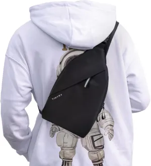 MAYMOONER Small Sling Shoulder Crossbody Bag Men Women One Strap Casual Chest Bags Slim Backpack for Outdoor Travel Biking