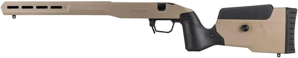 MDT Field Stock Compatible with Ruger American SA LH, Adjustable Polymer Chassis, Modern Sporting Rifle, AICS Magazine Compatible, Flat Dark Earth (108638-FDE)