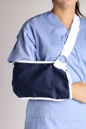 MediChoice Arm Sling, Medium, Envelope Style, Adjustable Wide Shoulder Strap With Hook And Loop Closure, Breathable Polyester, 8 Inch x 15 Inch, Navy, 1314ASL2104 (Each of 1)