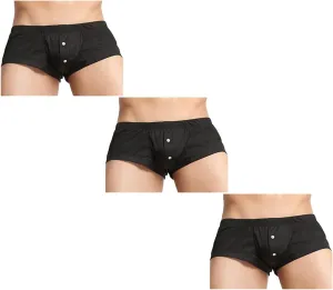 Men's Arrow Pants Breathable and Comfortable Buttons Simple Home Shorts Solid Pants