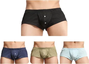 Men's Arrow Pants Breathable and Comfortable Buttons Simple Home Shorts Solid Pants