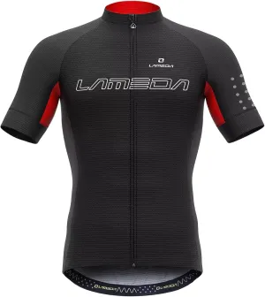 Men's Cycling Jersey Breathable Lightweight Short Sleeve Elastic Pro Road Bike Shirt Full Zip