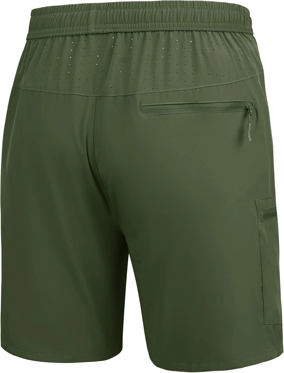 Men's Hiking Cargo Work Shorts Quick Dry Lightweight Fishing Athletic Running Workout Gym Shorts with 4 Pockets