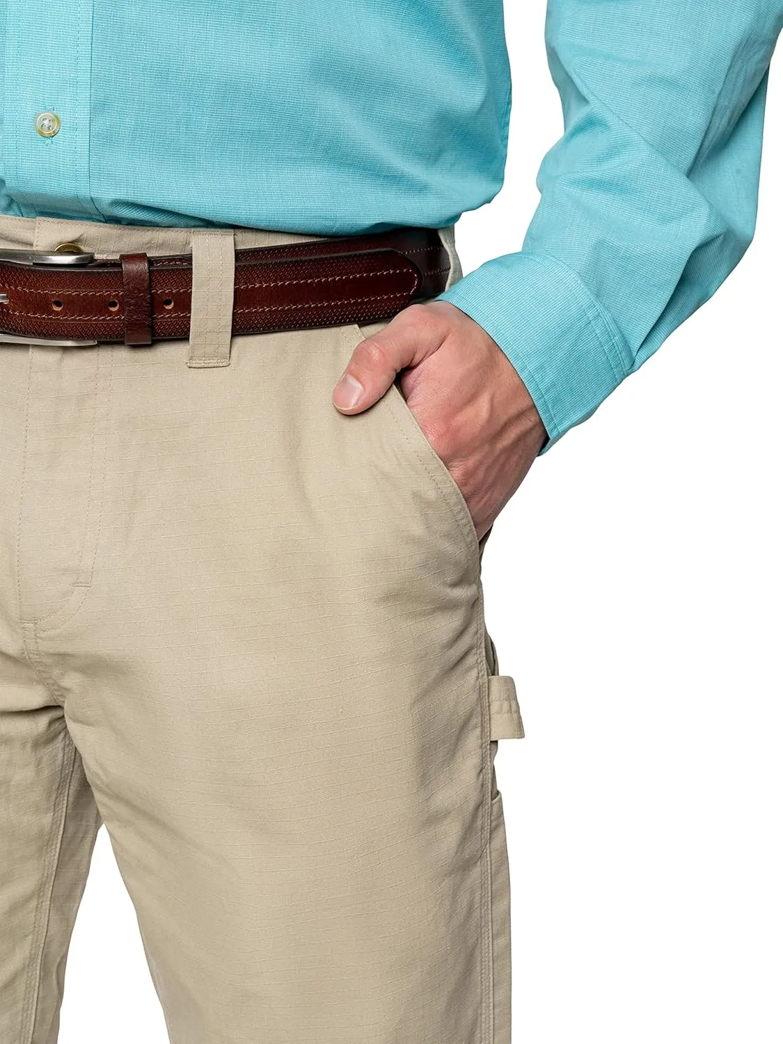 Men's Performance Utility Pants, Lightweight Breathable Hiking Pants with Built in Bug Protection