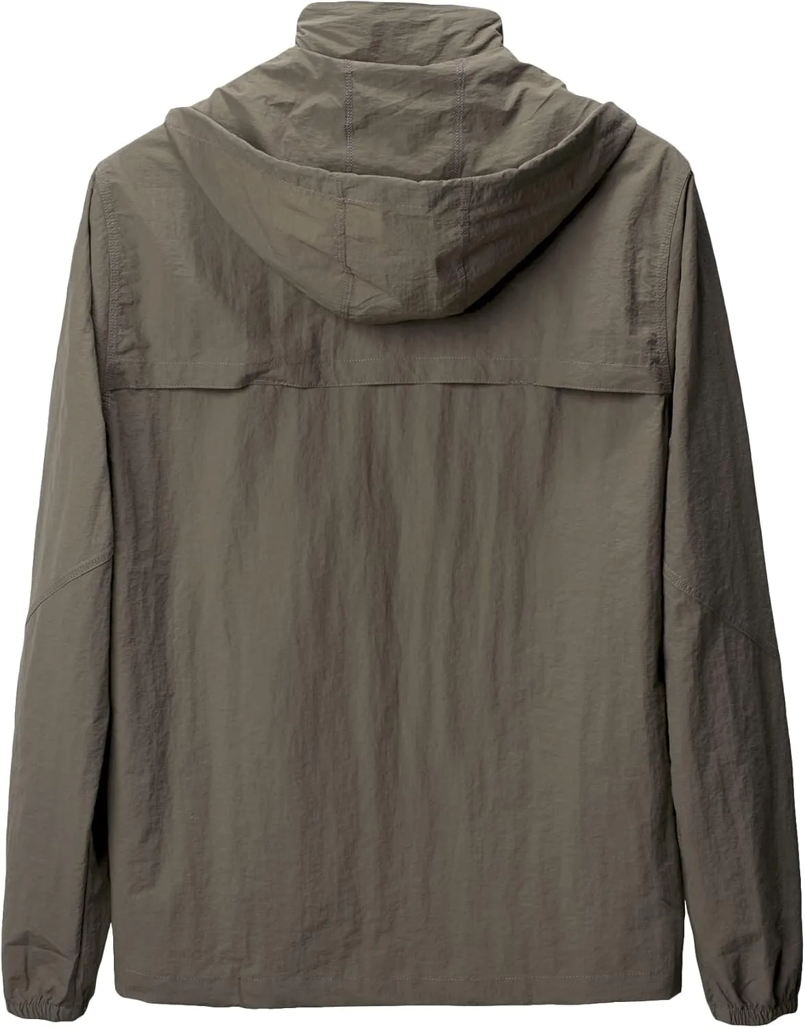 Mens Quick Dry Windbreaker, Breathable Lightweight Hooded Jackets, Sun-proof Windproof Outdoor Overcoat