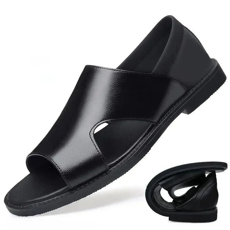 Men's Sandals - Breathable Leather Outdoor Shoes