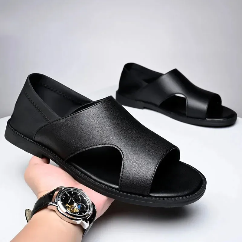 Men's Sandals - Breathable Leather Outdoor Shoes