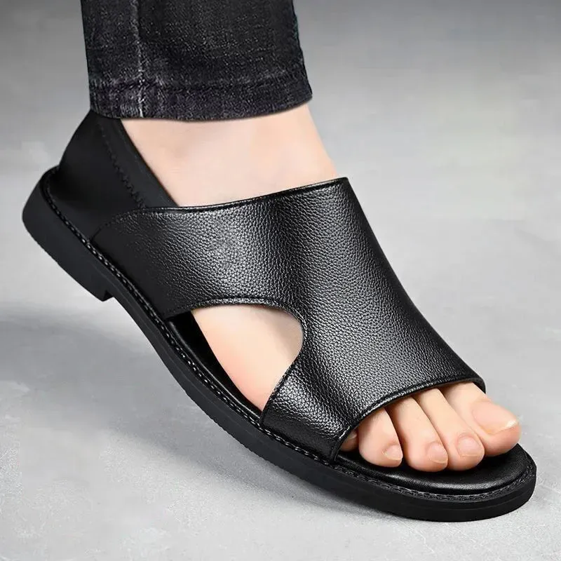 Men's Sandals - Breathable Leather Outdoor Shoes