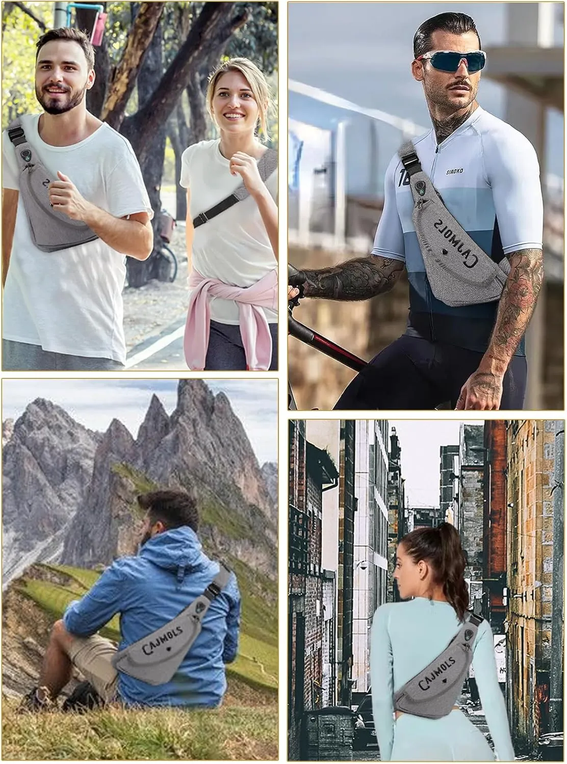 Mens Sling Bag Mens Crossbody Bags for Men Lightweight Travel Hiking Daypack Small Sling Bag