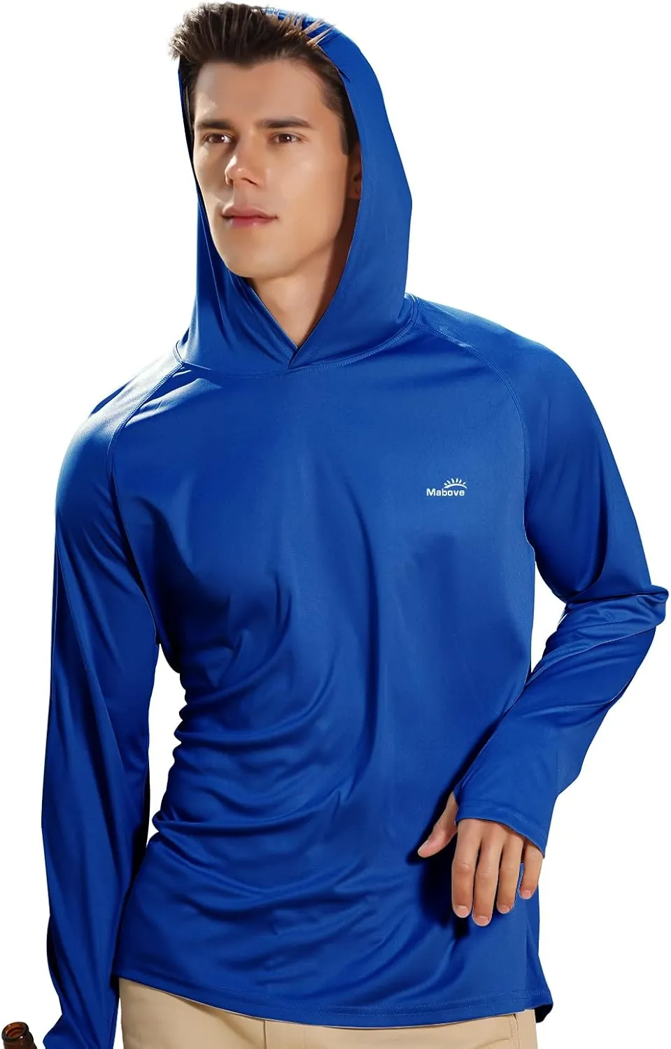 Men's UPF 50  Long Sleeve Sun Shirts UV Protection Hoodie Rash Guard Hiking Fishing Swim T Shirt