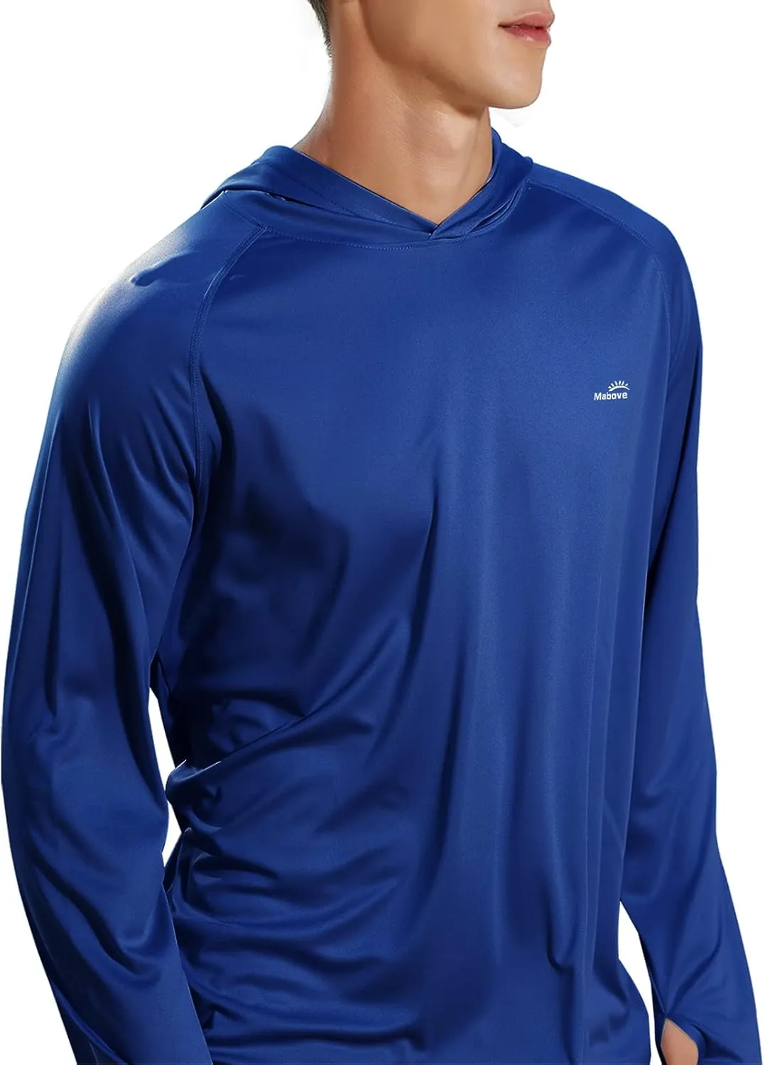 Men's UPF 50  Long Sleeve Sun Shirts UV Protection Hoodie Rash Guard Hiking Fishing Swim T Shirt