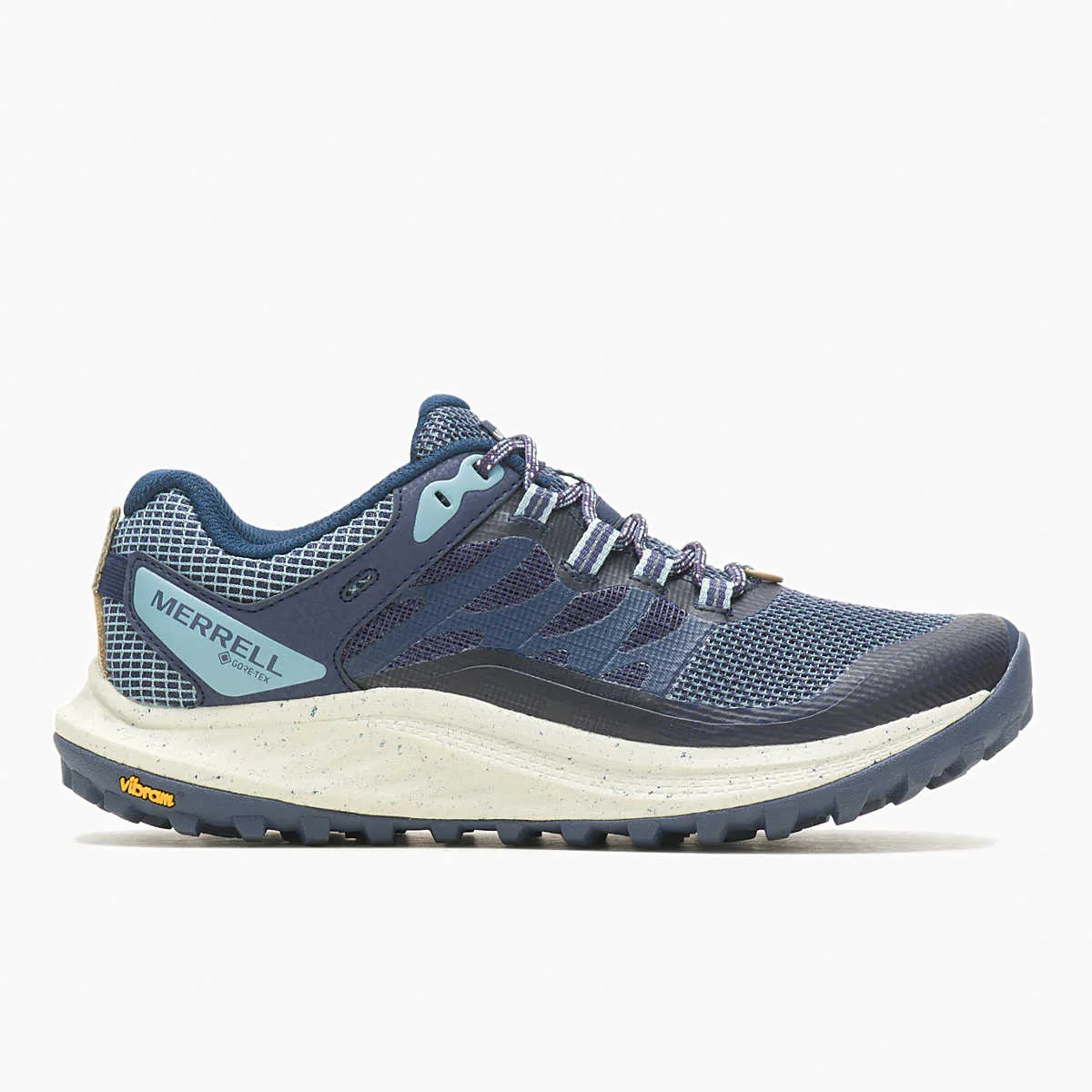 Merrell Woman's Antora 3 Gore-Tex Walking Shoes- Sea Blue