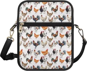 Messenger Bag for Women Men Leather Crossbody Bag Messenger Bag Purse with Adjustable Strap Travel Sling Bag