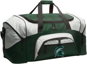 Michigan State University Suitcase Duffle Bag Large Michigan State Michigan State Travel Duffle or Sports Gear Gym Bag