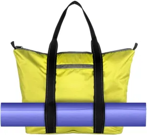 Microfiber Yoga Mat Bag With Detachable Accessory Pouch, Strap Loop To Hold Mat, Large Multi-Purpose Tote Bag for Gym, Yoga