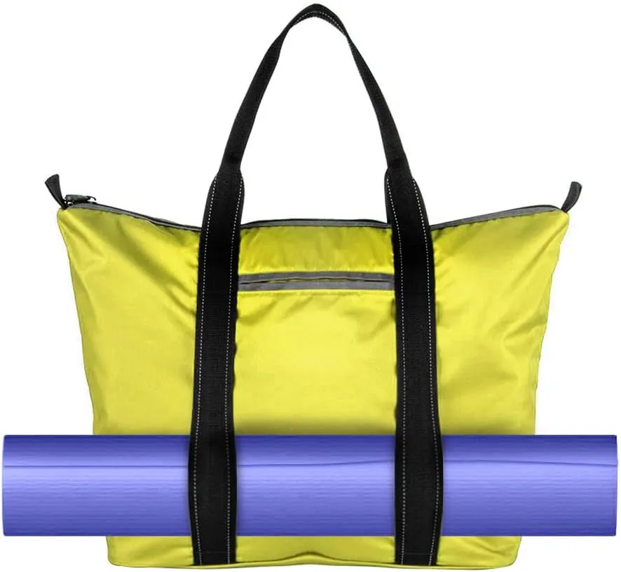 Microfiber Yoga Mat Bag With Detachable Accessory Pouch, Strap Loop To Hold Mat, Large Multi-Purpose Tote Bag for Gym, Yoga