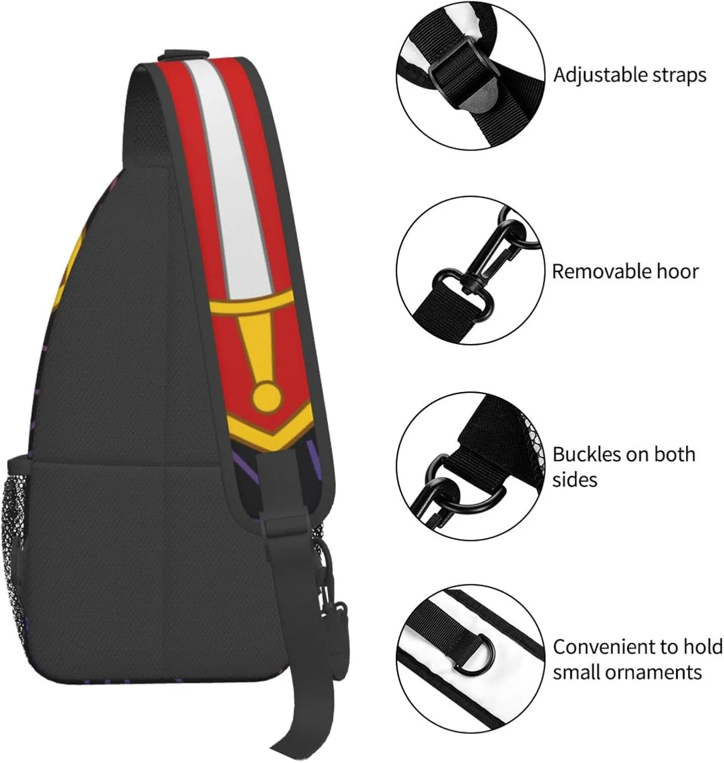 Military Assistance Command Crossbody For Men Women Sling Chest Bag Shoulder Bag Lightweight One Strap Backpack Multipurpose Travel Hiking Daypack