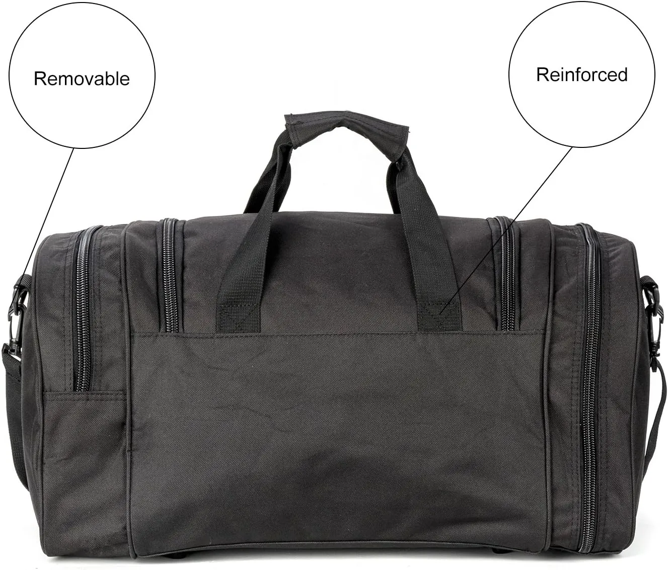 Military Tactical Outdoor Gym Bag Small Duffel Bag with Shoes Compartment for Sports Travel Camping Hunting (A-Black)