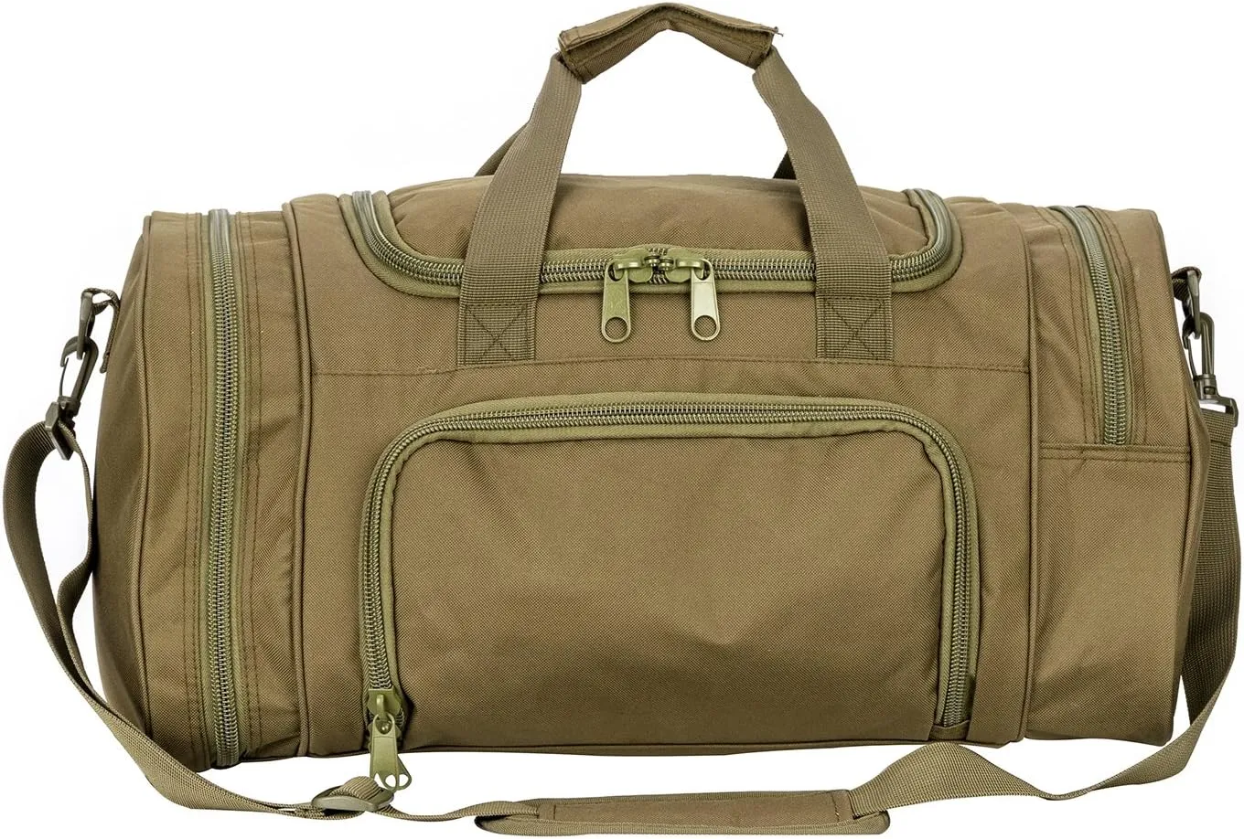 Military Tactical Outdoor Gym Bag Small Duffel Bag with Shoes Compartment for Sports Travel Camping Hunting (A-Green)