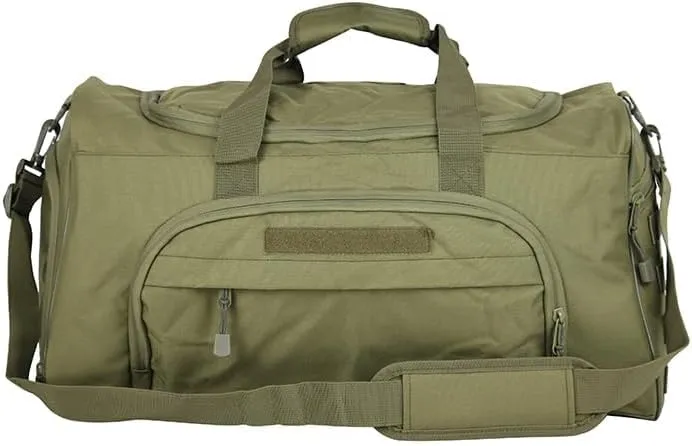 Military Tactical Outdoor Gym Bag Small Duffel Bag with Shoes Compartment for Sports Travel Camping Hunting (B-Green)