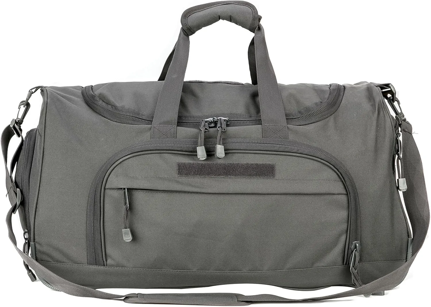 Military Tactical Outdoor Gym Bag Small Duffel Bag with Shoes Compartment for Sports Travel Camping Hunting (B-Grey)