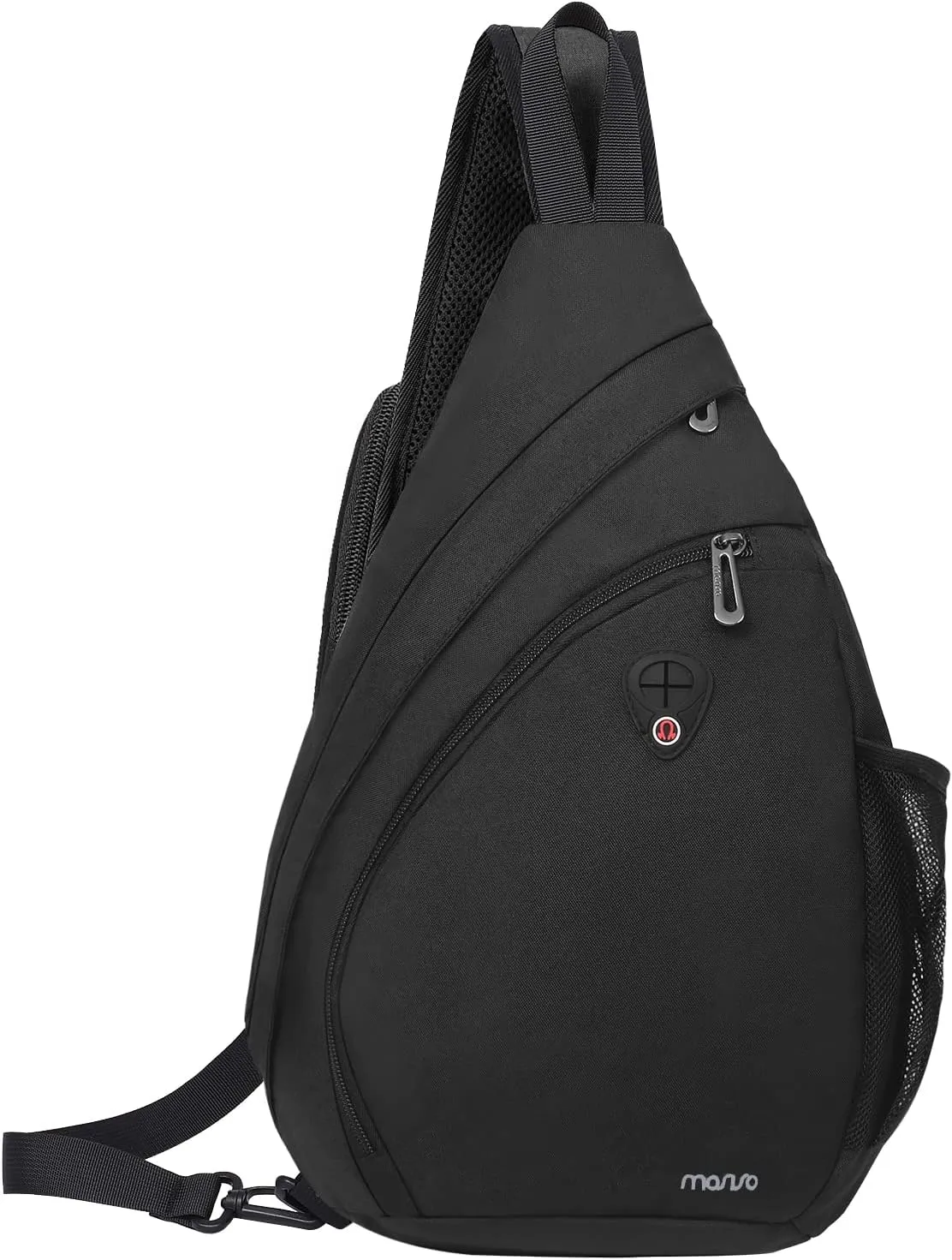 MOSISO Sling Hiking Backpack,Travel Daypack Fan-shaped Rope Crossbody Shoulder Bag